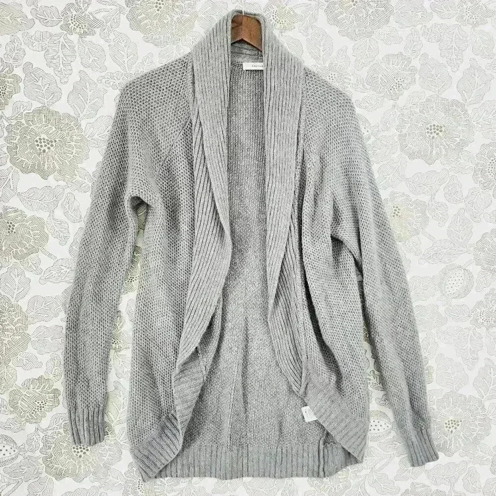 Talula Aritzia Cashmere Angora Open Front Women's Sweater Cardigan S 9854